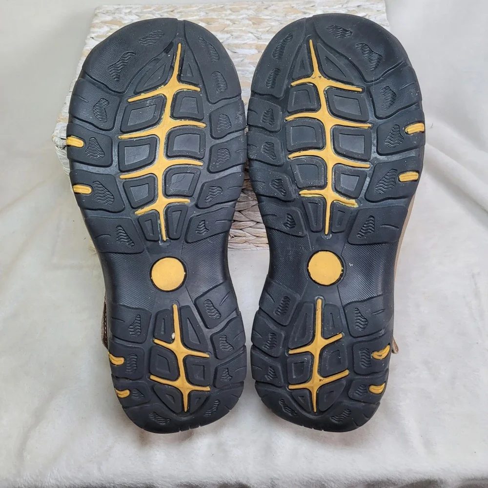 Camping Mens Brown Sandals Fisherman Outdoor Comfort Hiking Minimalist Size 11.5
